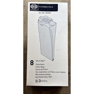SEBO FILTERBOX FELIX 7029ER Ultra-Bag Vacuum Filter Bags Pack of 8 Germany Nos